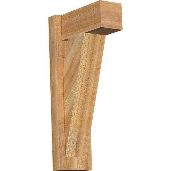 Ekena Millwork Traditional Block Rough Sawn Outlooker, Western Red Cedar, 6"W x 12"D x 24"H OUT06X12X24TRA05RWR - main